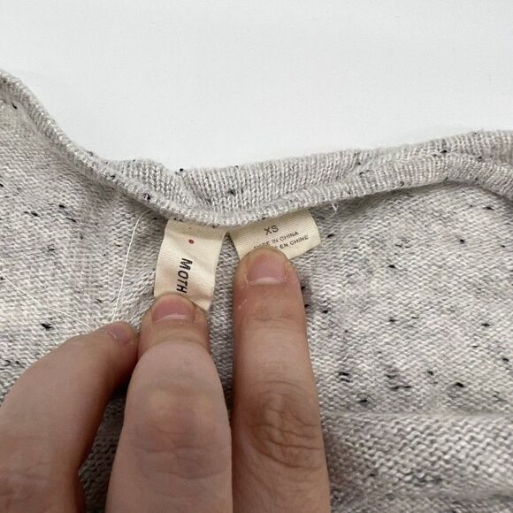 Moth Wool Cashmere Open Waterfall Cardigan XS - Picture 2 of 4